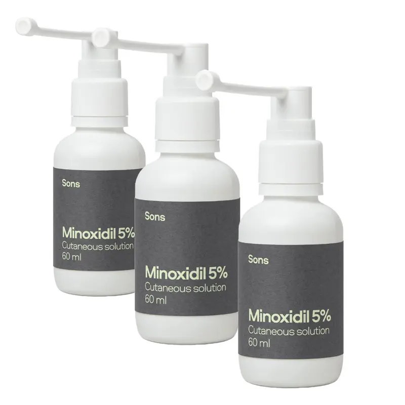 Sons Minoxidil 5% Cutaneous Solution - 3 Month Supply