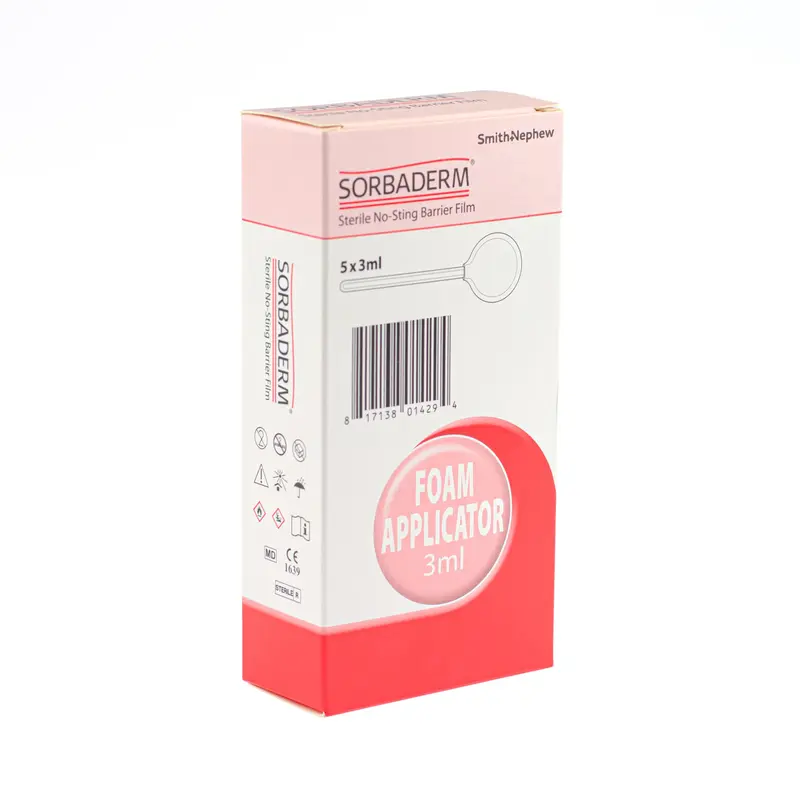 Sorbaderm No-Sting Barrier Film Foam Applicator (3ml) (x5)