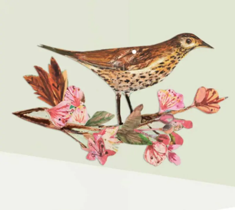 Spring Blossom birch plywood decoration