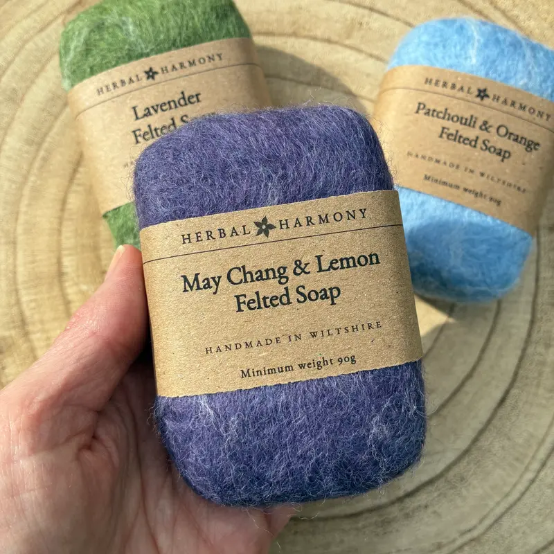 Spring Colours Felted Soap - Lilac