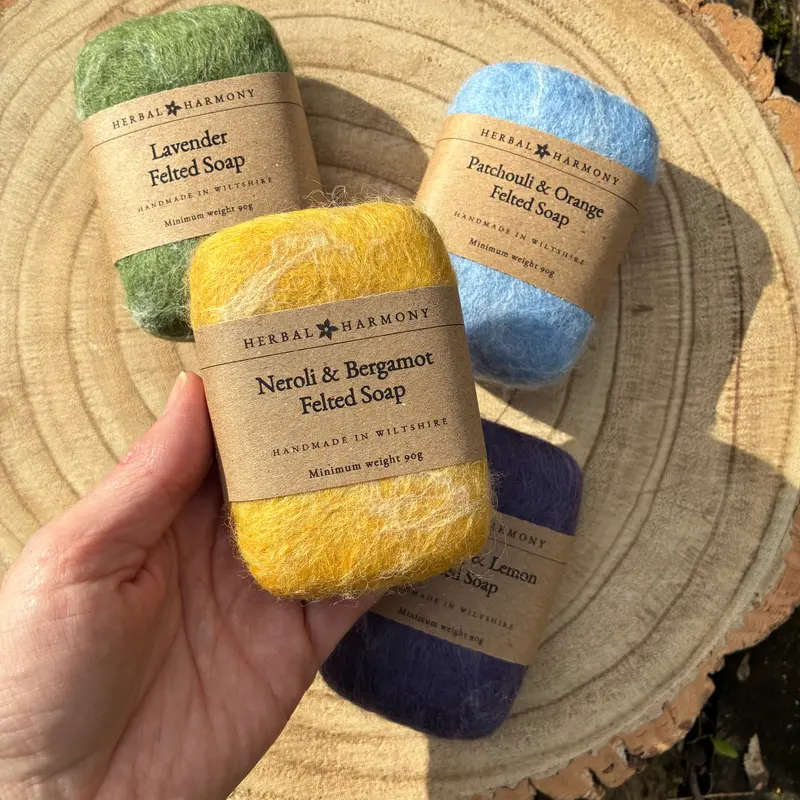 Spring Colours Felted Soap - Yellow