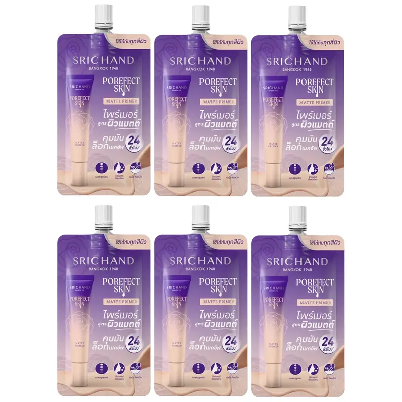 Srichand - Porefect Skin Matte Primer 6g. (Pack of 6)
