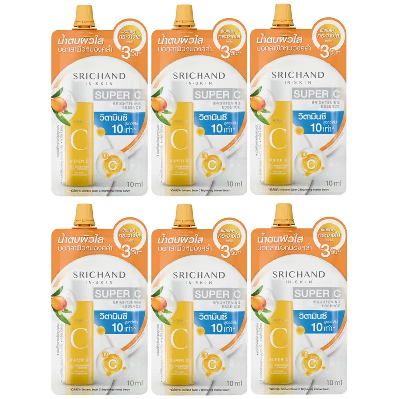 Srichand - Super C Brightening Essence 10ml. (Pack of 6)