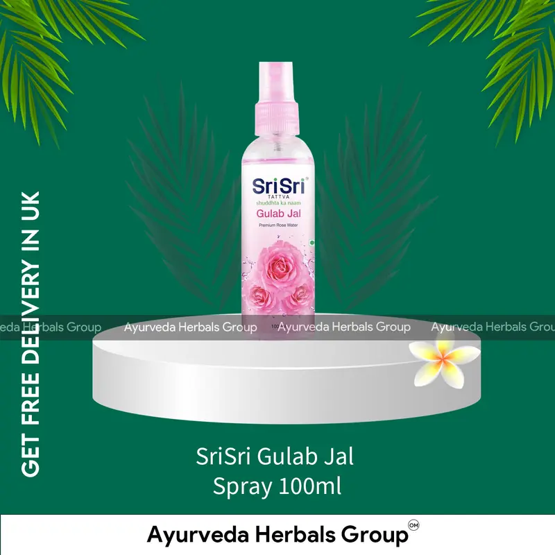 SriSri Gulab Jal Spray 100ml - Ayurvedic and Herbal Product | Order Online in the UK