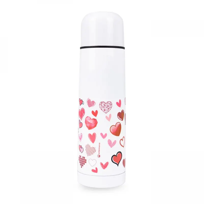 Stainless Steel Thermo Bottle with Cap Self-love 500ml