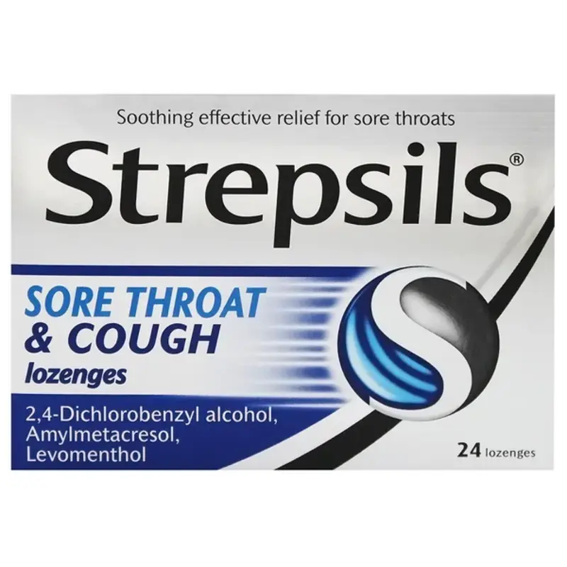 Strepsils Sore Throat & Cough Lozenges - 24 (A)