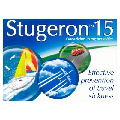 Stugeron Cinnarizine 15mg Tablets – 15 Tablets