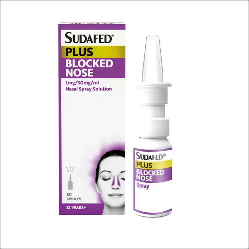 Sudafed Plus Blocked Nose Nasal Spray - 80 Sprays