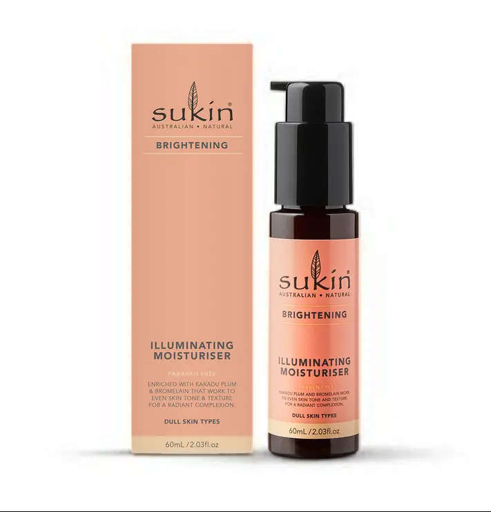 Sukin Brightening Moisturiser – 60ml Natural Radiance & Daily Hydration