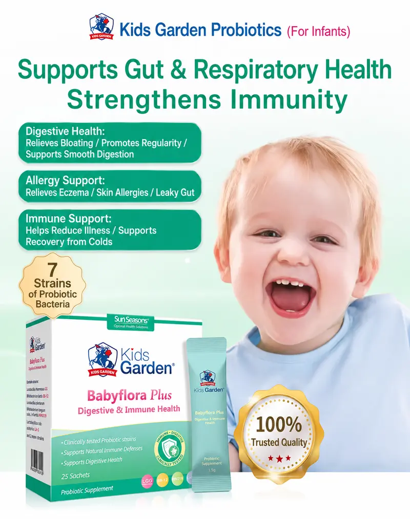 Sun Seasons Kids Garden Babyflora Plus – Digestive & Immune Health 25 sachets