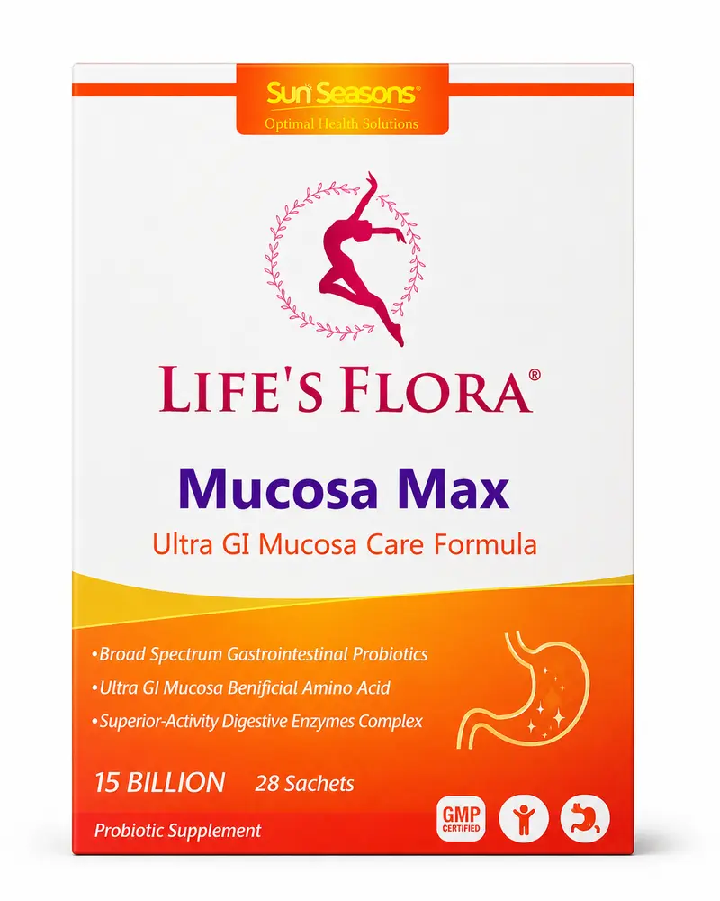Sun Seasons Life's Flora Mucosa Max - 15 Billion CFU, 28 Sachets
