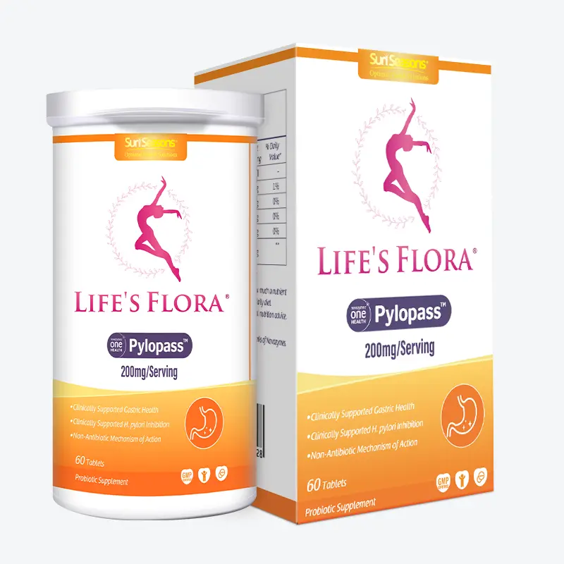 Sun Seasons life's flora pylopass 200mg/serving 60 tablets