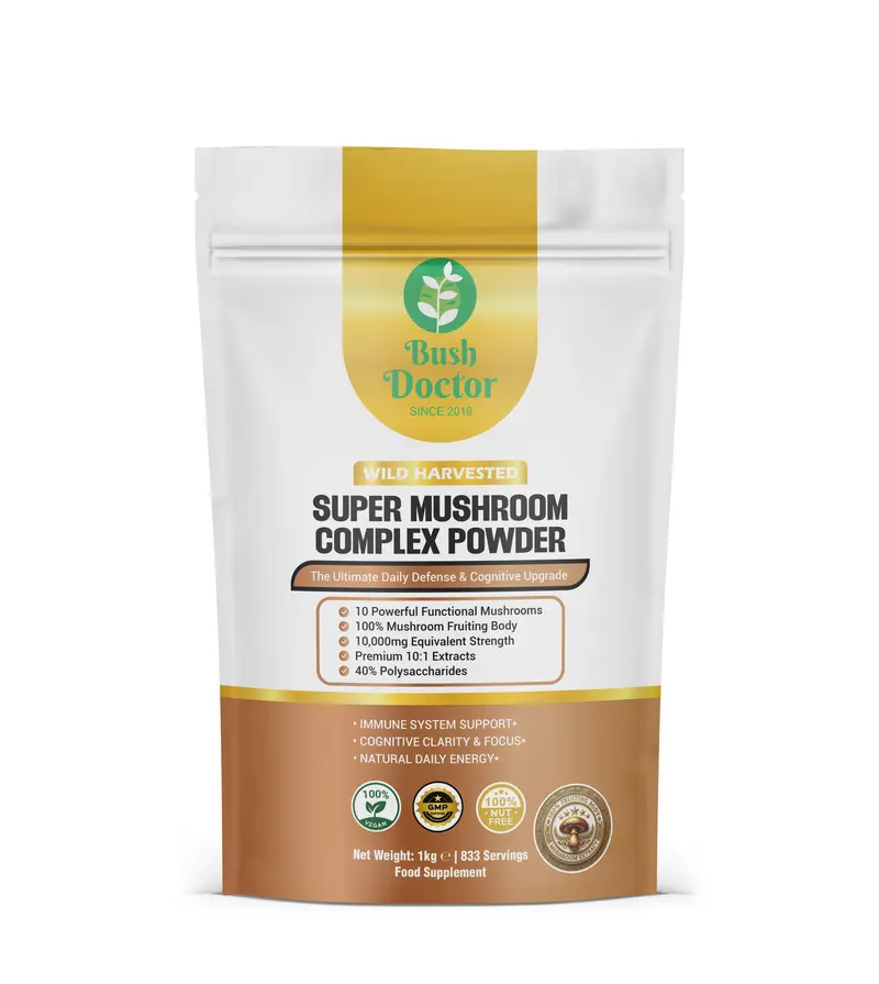 Super Mushroom Complex Powder 10in1 | Lions Mane Reishi Chaga | 1kg