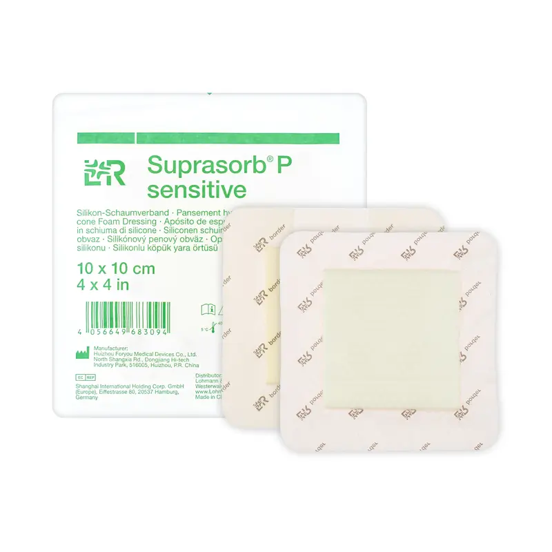Suprasorb P Sensitive Border Dressing - Super-Absorbent Core Foam Dressing (Multiple Sizes) (x1 or 10)