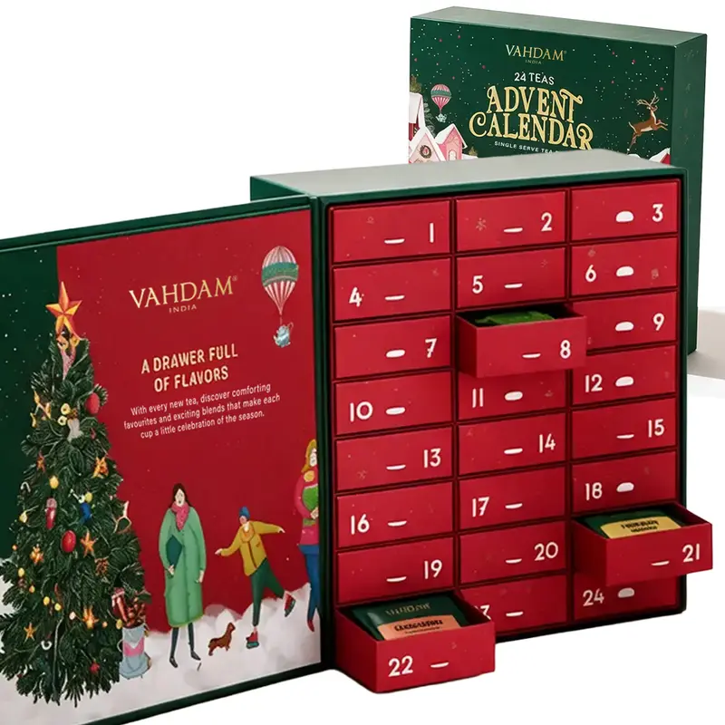 Tea Advent Calendar 2026 (24 Flavors, 5 Teabags each) Christmas Gift