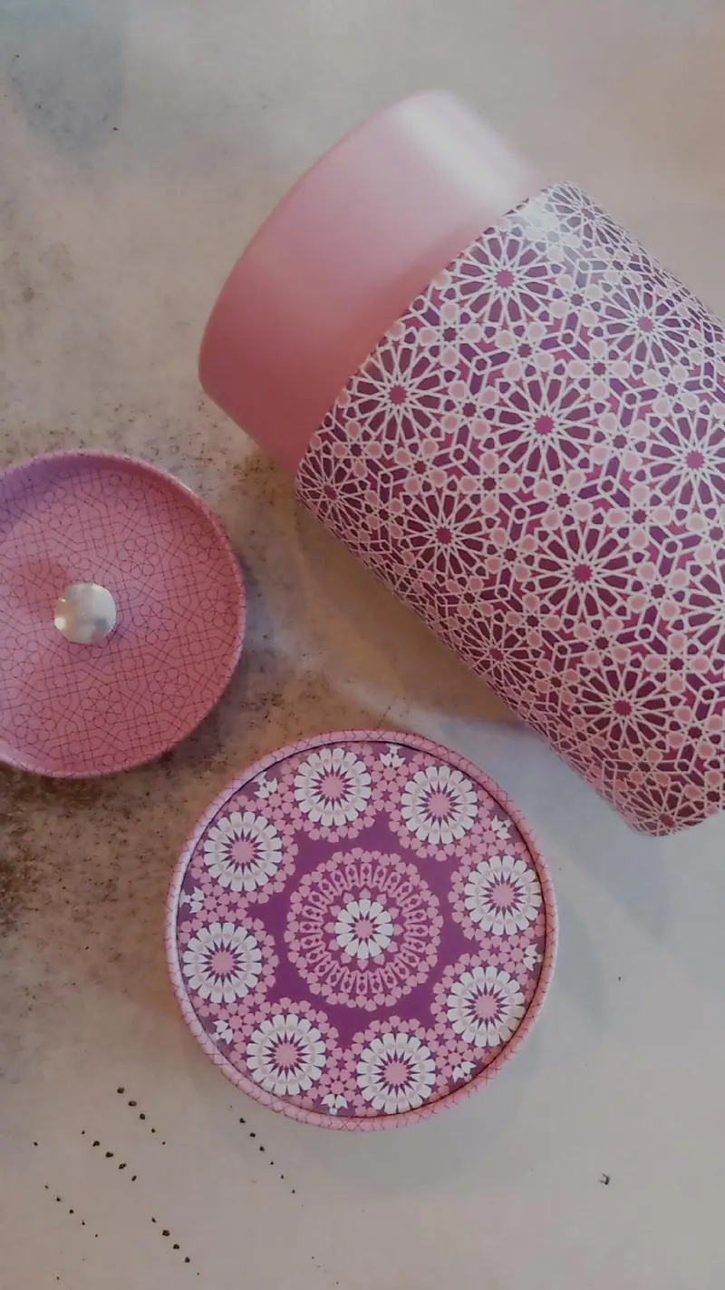 Tea Tin Pink