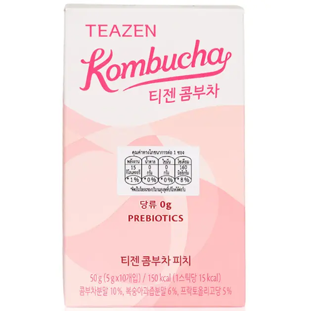 TEAZEN - Peach Flavor Kombucha 5g. (10 Sachets)