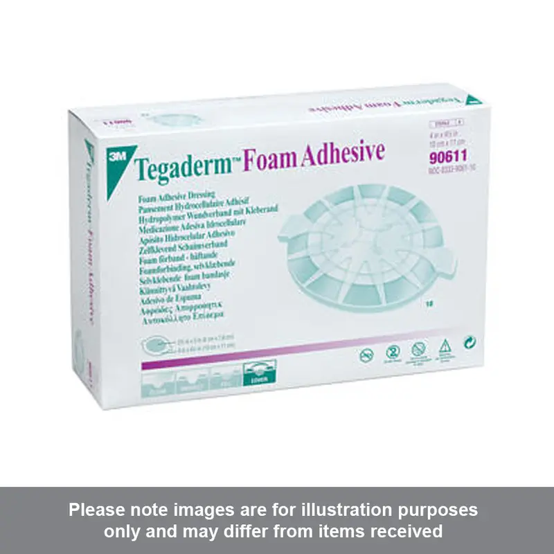 Tegaderm Foam Dressing Oval 10cm x 11cm