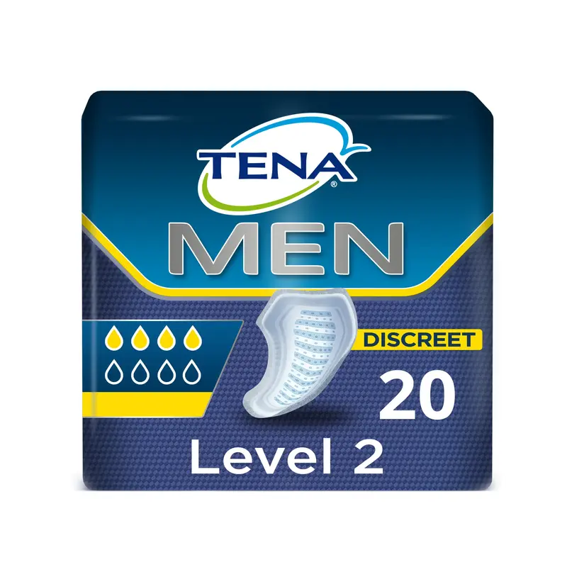 Tena Men Absorbent Incontinence Protector Pads (Level 2) (x20)
