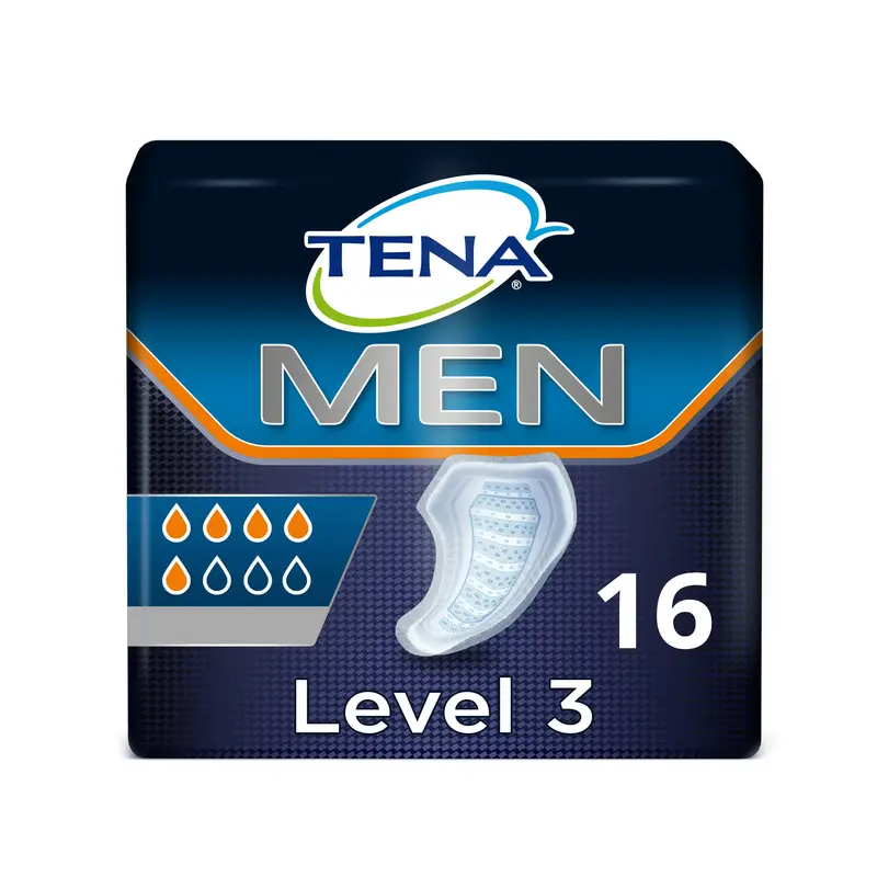 Tena Men Absorbent Incontinence Protector Pads (Level 3) (x16)