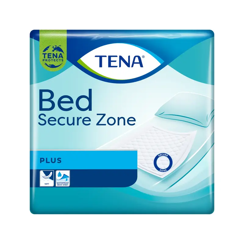 Tena Secure Zone Bed Pads - Plus Absorbency Level (60cm x 60cm) (x30)