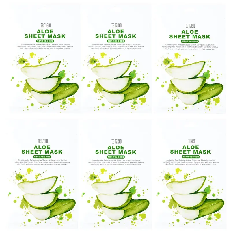 TENZERO - Aloe Sheet Mask 25ml. (PAck of 6)