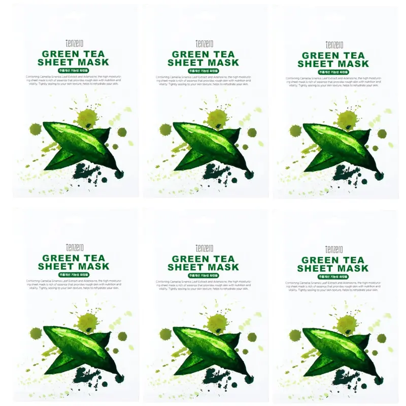TENZERO - Green Tea Sheet Mask 25ml. (Pack of 6)