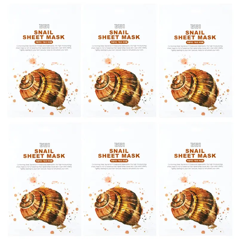 TENZERO - Snail Sheet Mask 25ml. (Pack of 6)