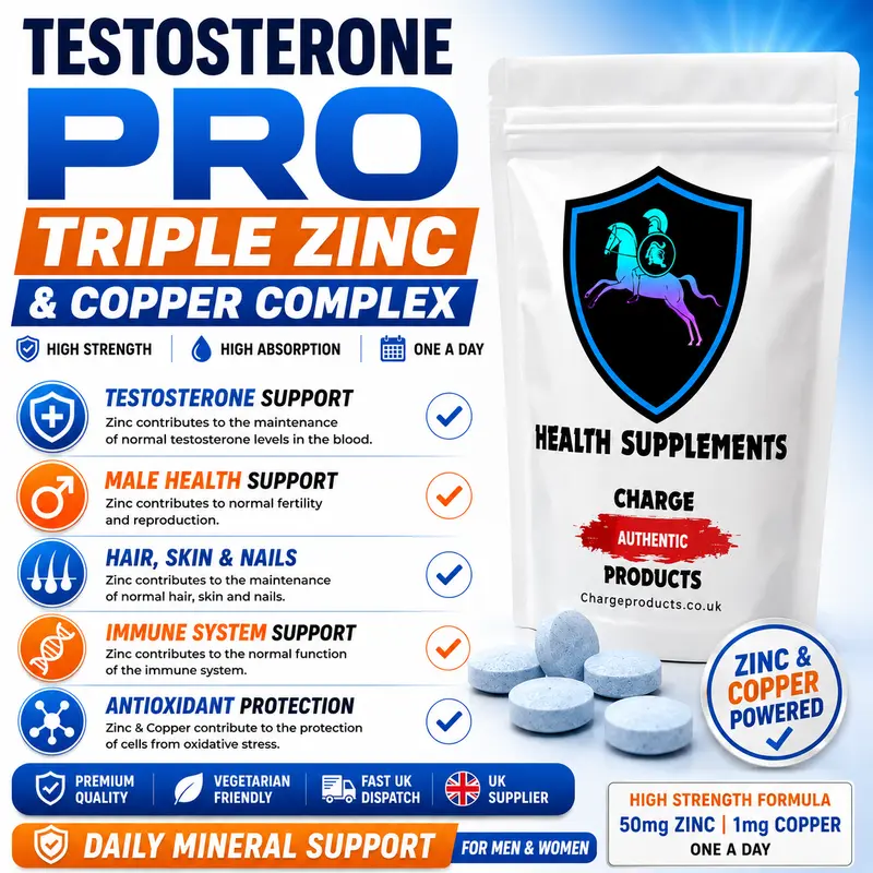 Testosterone Pro — High Strength Zinc Triple Complex With Copper