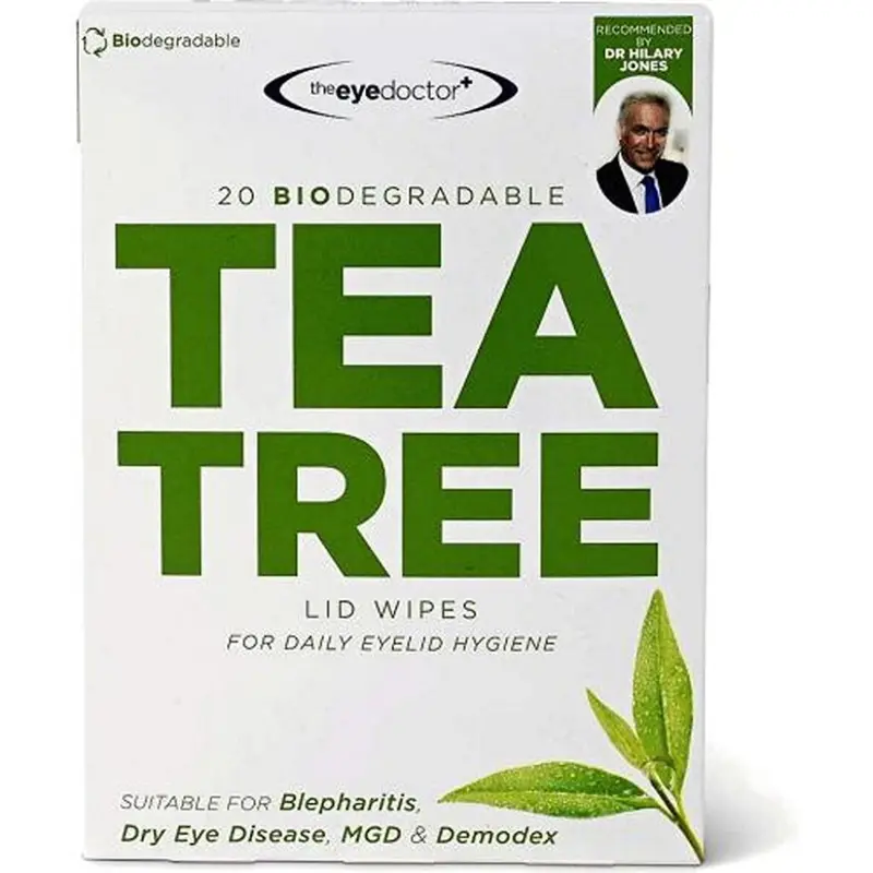 The Eye Doctor Tea Tree Oil Eyelid Wipes 20 Wipes