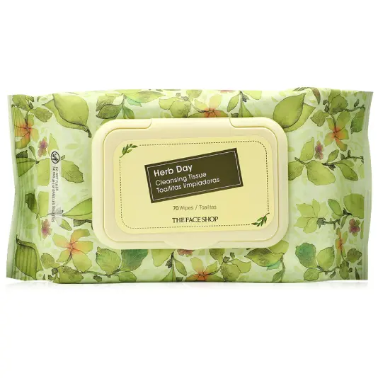 The Face Shop - Herb Day Cleansing Wipes 70 Sheets