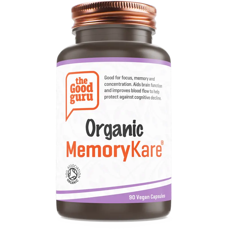 The Good Guru Organic MemoryKare- 90 Vegan Capsules
