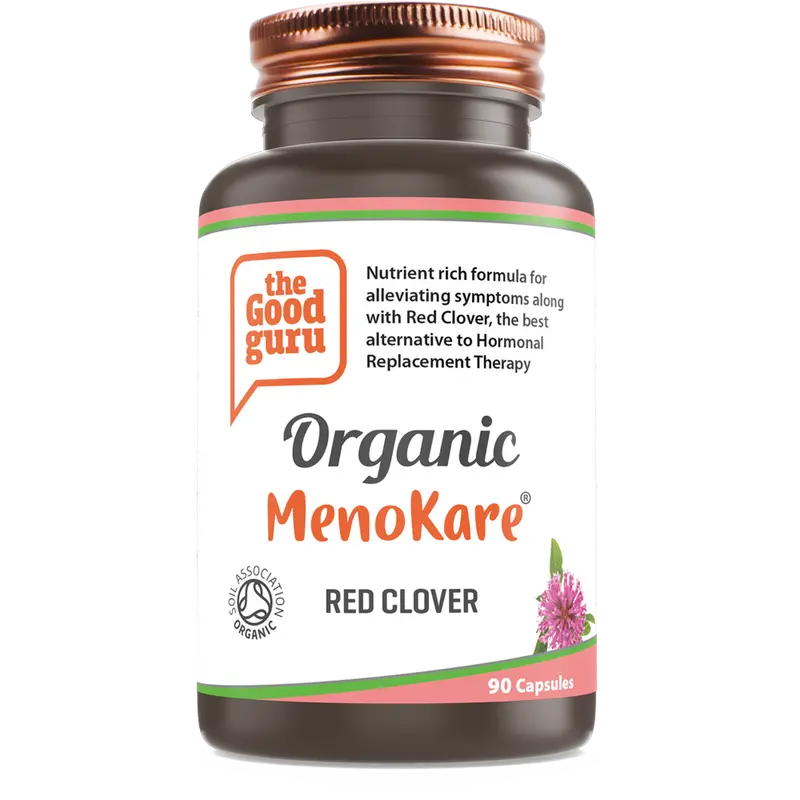 The Good Guru Organic MenoKare Red Clover - 90 Capsules