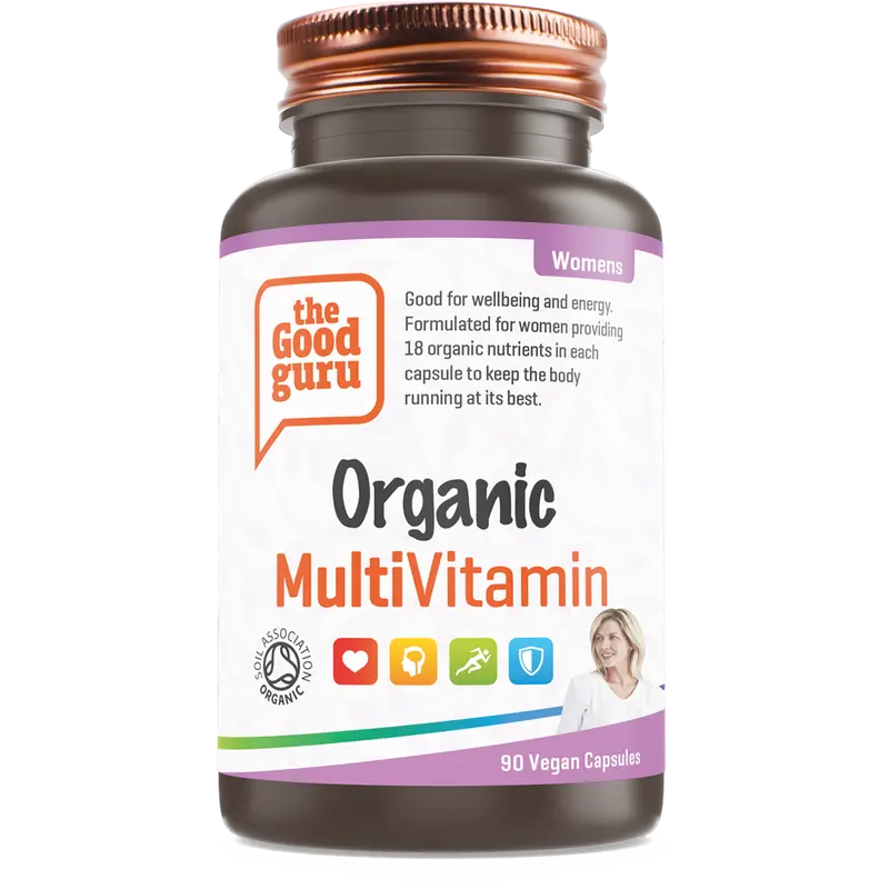 The Good Guru Organic MultiVitamin For Women - 90 Vegan Capsules