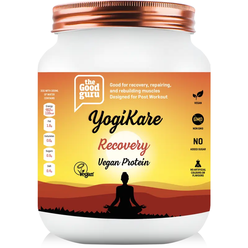 The Good Guru YogiKare Recovery Vegan Protein Vanilla Flavour - 500g