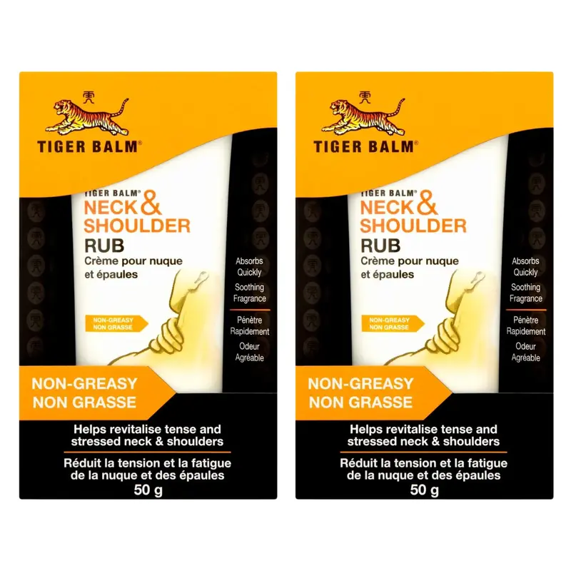 Tiger Balm - Neck and Shoulder Rub 50g. (Pack of 2)