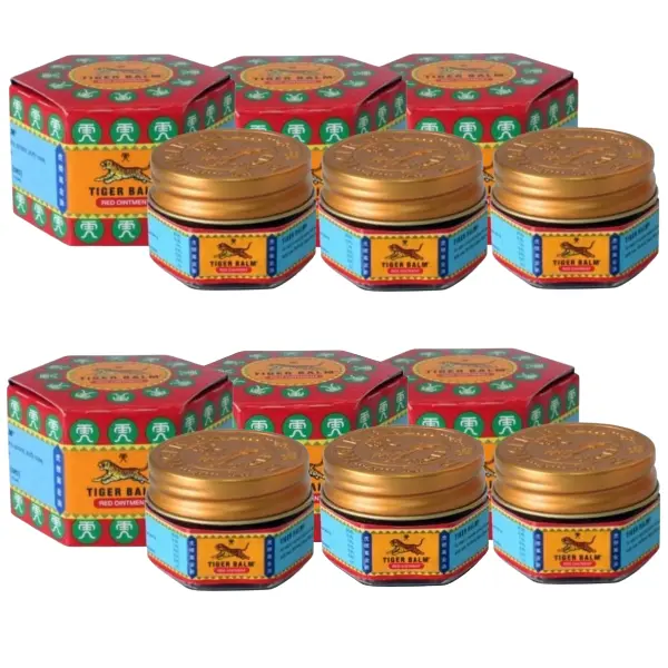 Tiger Balm - Red Ointment 10g. (Pack of 6)
