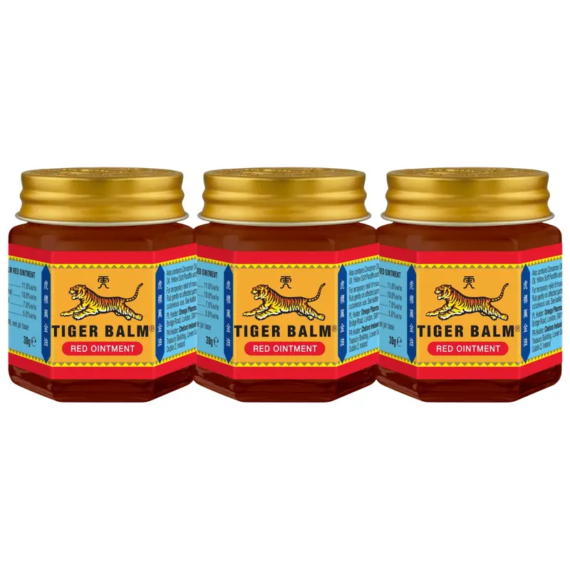 Tiger Balm - Red Ointment 30g. (Pack of 3)
