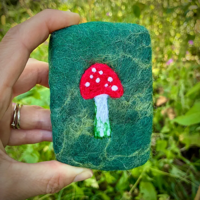 Toadstool Felted Soap