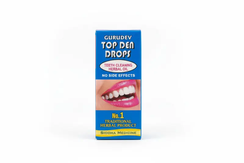 Top Den Drops – Herbal Teeth Cleaning Oil | Natural Oral Care Support | Siddha Formula