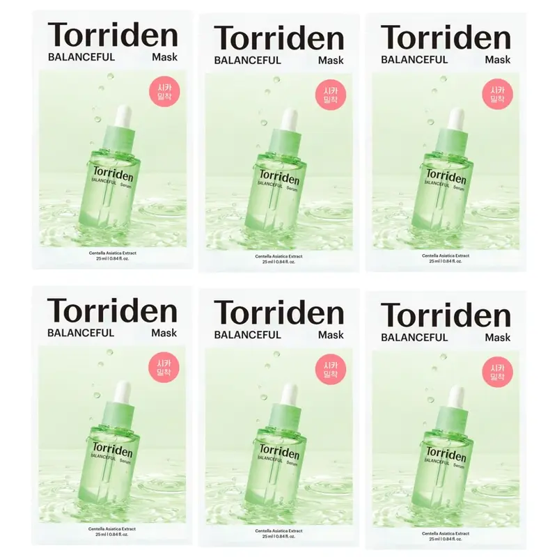 Torriden - Balanceful Cica Mask Sheet 25ml. (Pack of 6)