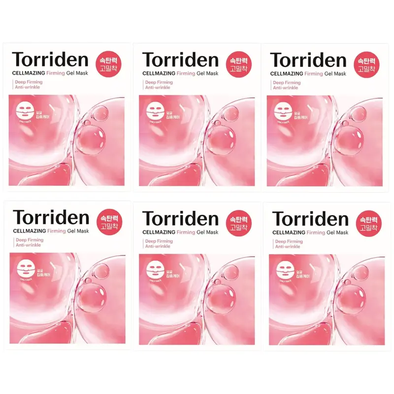 Torriden - Cellmazing Firming Gel Mask Sheet For Face & Neck 45g. (Pack of 6)