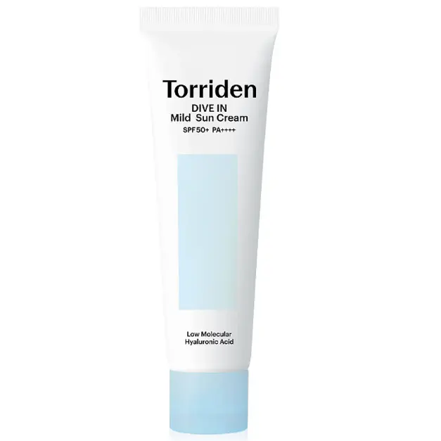 Torriden - Dive In Low Molecular Hyaluronic Acid Mild Sun Cream SPF50+ PA++++ 60ml.