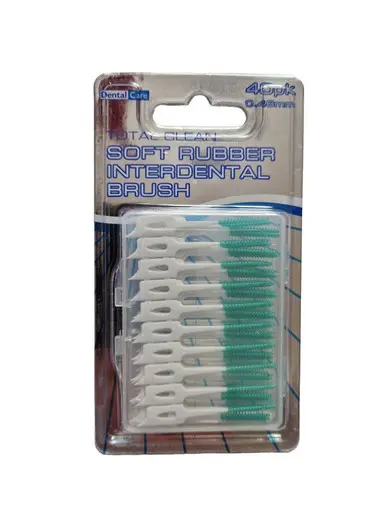 Total Clean Soft Rubber Interdental Brush 40pk 0.46mm