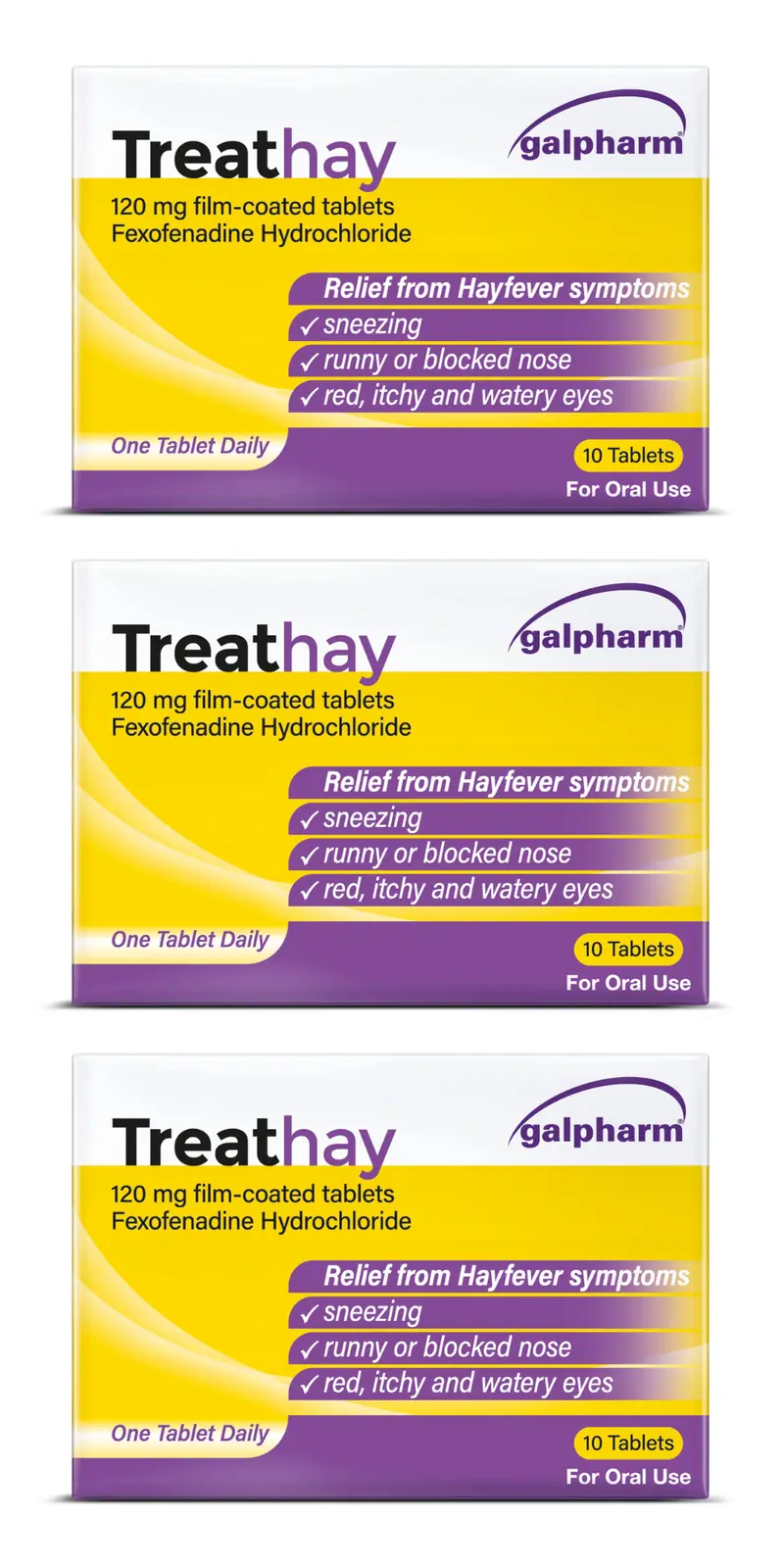 Treathay Fexofenadine 120mg - 10 Tablets