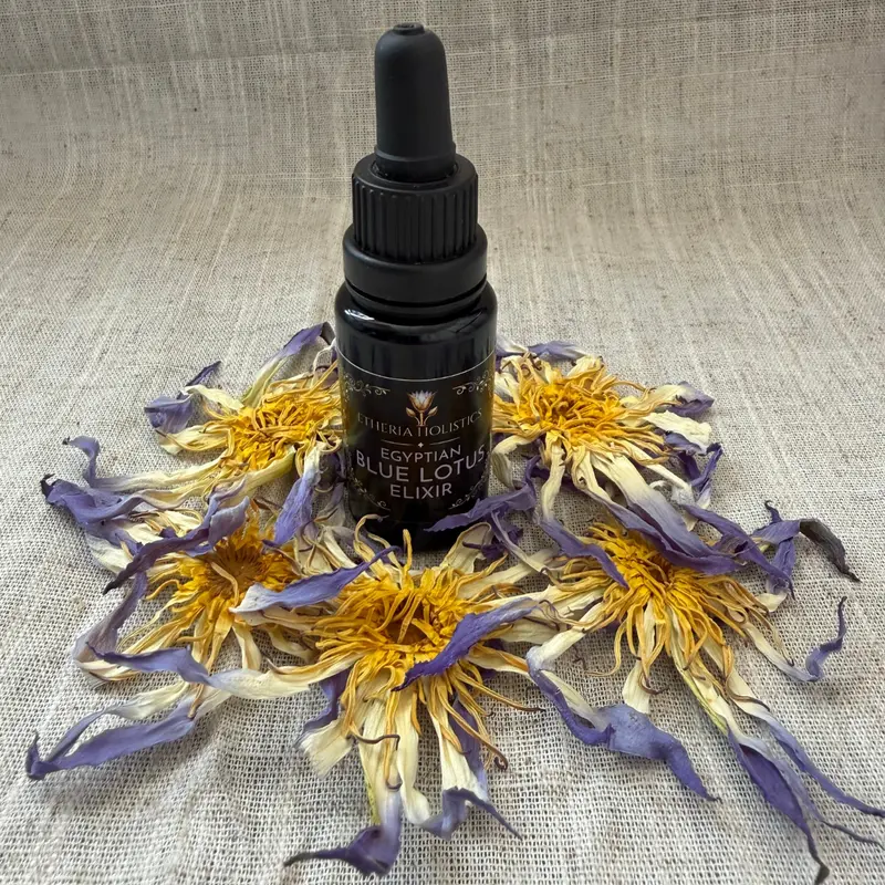 True Egyptian Blue Lotus Elixir — Organic Tincture Extract (Nymphaea caerulea)