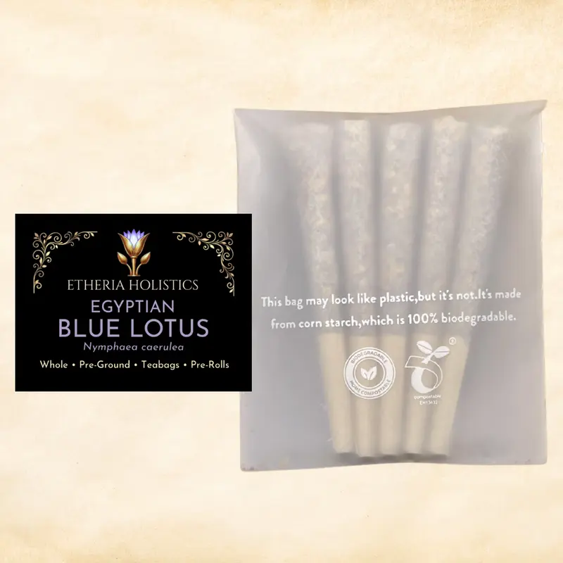 True Egyptian Blue Lotus (Nymphaea caerulea) | Organic Pre-Rolls