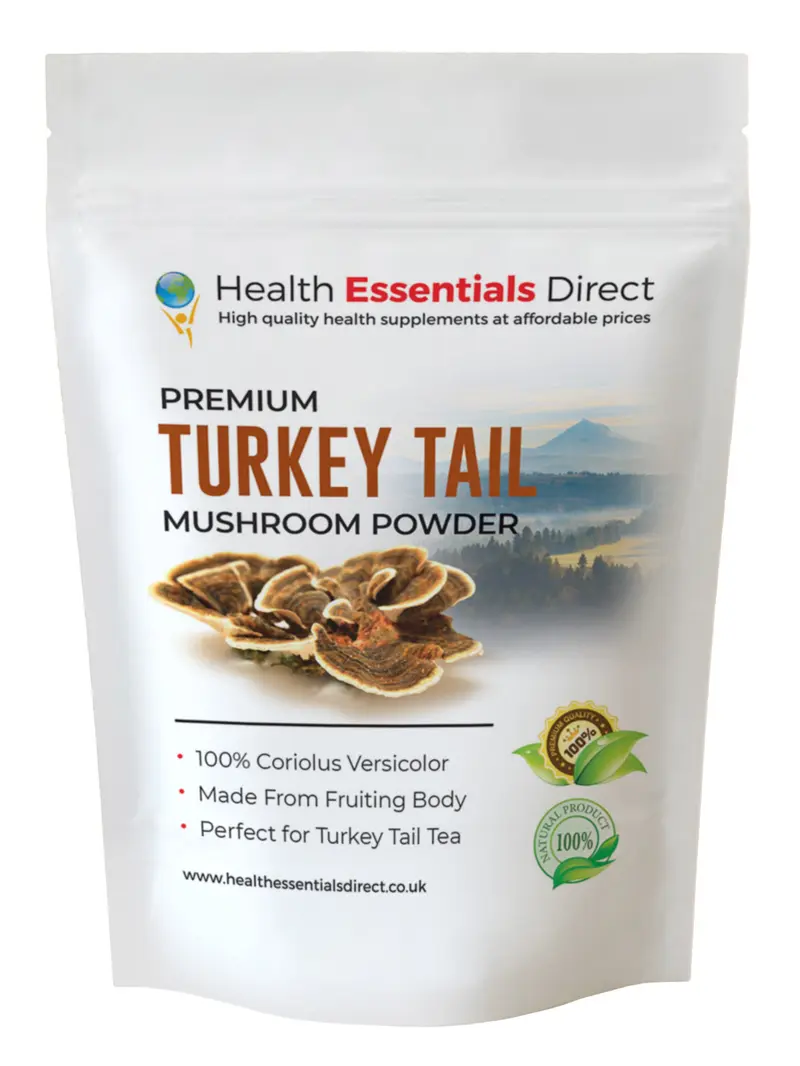 Turkey Tail Mushroom Powder (Made From Fruiting Body, Coriolus Versicolor)