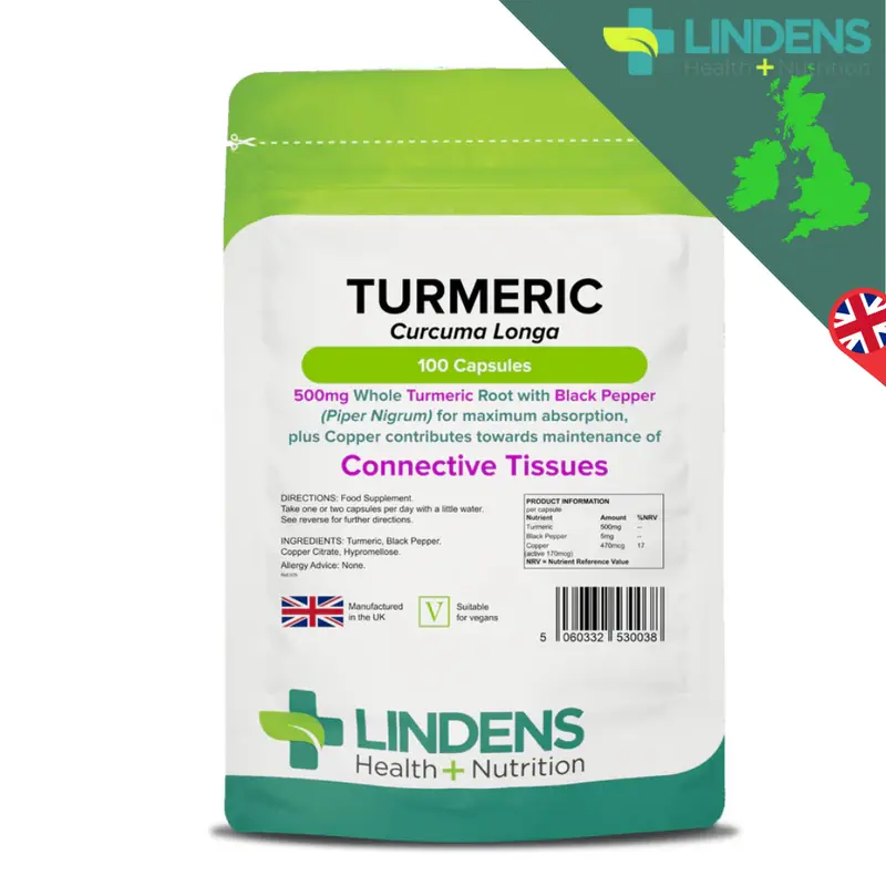 Turmeric Black Pepper & Copper Capsules Lindens