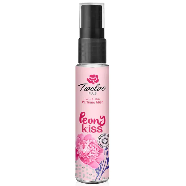 Twelve - Plus Body & Hair Perfume Mist, Peony Kiss 25ml.